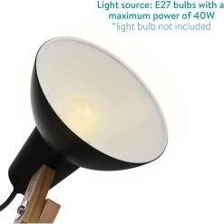 Navaris Schreibtischlampe E27, Tischklemme, Holz -Einhell Verkaufsshop 008c1609422bb036c85e7aa57b5f8d6488069bdc schreibtischlampe navaris e27