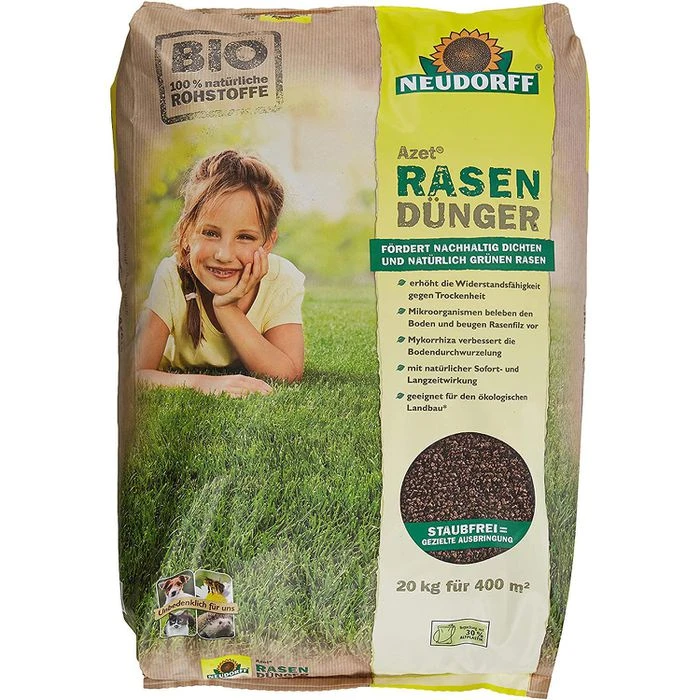 Neudorff Azet Rasendünger, Langzeitwirkung Bis 180 Tage, 20 Kg Für 400m² 1 Neudorff Azet Rasendünger, Langzeitwirkung Bis 180 Tage, 20 Kg Für 400m²