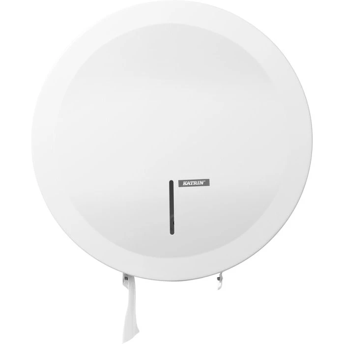 Katrin Toilettenpapierspender Gigant L, 997016, Metall, Für Jumbo Rollen, Weiß 2 Katrin Toilettenpapierspender Gigant L, 997016, Metall, Für Jumbo Rollen, Weiß – Bild 2