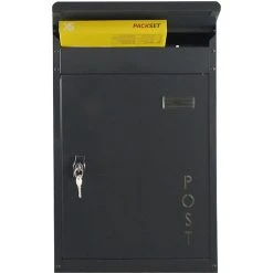 SafePost Briefkasten 42656 ScanPro 854 Tiamat, Anthrazit, Aus Stahl, 2 Schlüssel, 36 X 61 X 23cm -Einhell Verkaufsshop 02e1714a39118f3f781445706791ff97b6a503a8 briefkasten safepost 42656 scanpro 854 tiamat