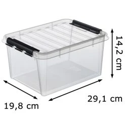 Smartstore Aufbewahrungsbox Classic 15, 14Liter, Mit Deckel, Kunststoff, Transparent, A4, 40 X 30 X 19cm -Einhell Verkaufsshop 03e5c645ab91eb30c9451b9a3ae8eaf84ac9b966 aufbewahrungsbox smartstore classic 15 14liter