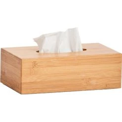 Zeller Kosmetiktücherbox Bamboo, Aus Bambus, Braun