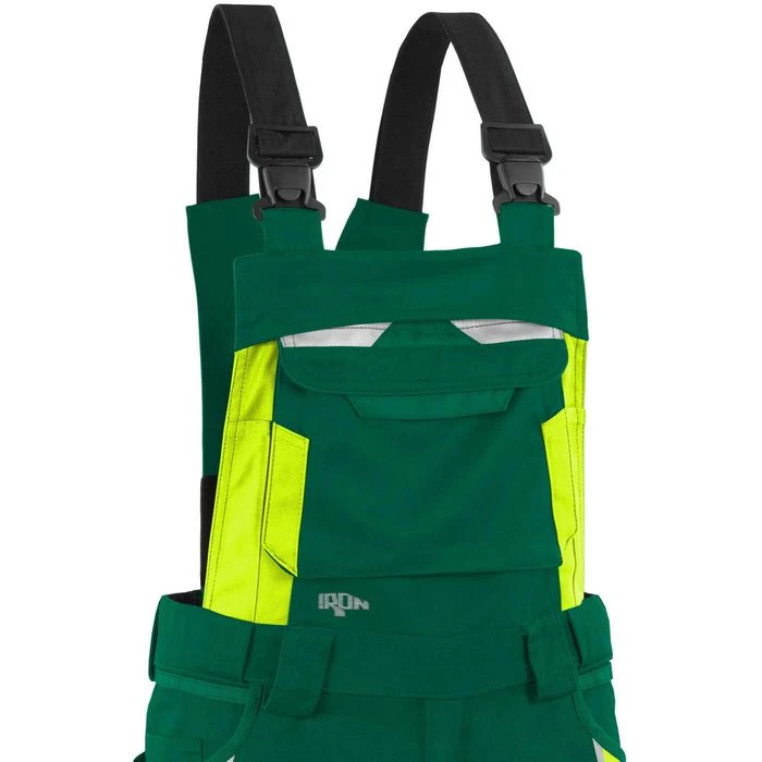 Grizzlyskin Arbeitshose IRON GIM37, Herren, Latzhose, Grün-warngelb, Größe 44 3 Grizzlyskin Arbeitshose IRON GIM37, Herren, Latzhose, Grün-warngelb, Größe 44 – Bild 3