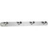 Alco Wandgarderobe 2837, Metall, 30 X 3cm, Mit 4 Haken, Silber