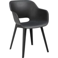 BEST Gartenstuhl Split, Kunststoff, Niedriglehner, Anthrazit