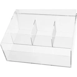 APS Teebox 11563, Multibox, 3 Fächer, Kunststoff, Transparent, 22 X 17 X 9cm -Einhell Verkaufsshop 066132bca1c6e354c526386c5e06499e9ca3f663 teebox aps 11563 multibox 3 faecher