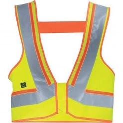 Uvex Warnweste Protection Flash 7973, Gelb-orange, Erwachsenenweste Mit Schalter, DIN 20471, Gr. 3XL
