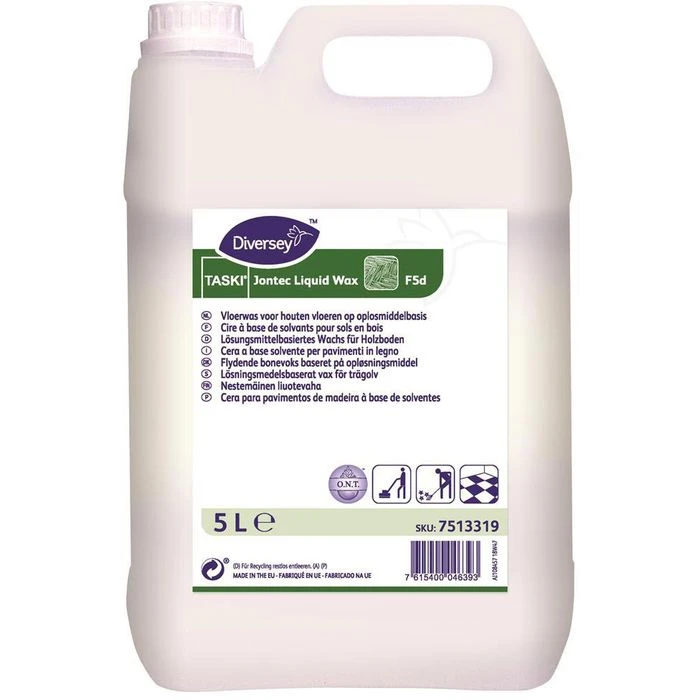 Taski Bodenpflege Jontec LiquidWax F5d, Bohnerwachs Für Holz- & Korkböden Kanister 5 Liter 1 Taski Bodenpflege Jontec LiquidWax F5d, Bohnerwachs Für Holz- & Korkböden Kanister 5 Liter