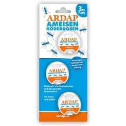 ARDAP Ameisenköder Ameisen Köderdose, Fraßköder, Für Den Innen- & Außenbereich, 3 Stück