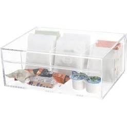 APS Teebox 11563, Multibox, 3 Fächer, Kunststoff, Transparent, 22 X 17 X 9cm -Einhell Verkaufsshop 109441de27f9a9140c48415d96667a0468f103e4 teebox aps 11563 multibox 3 faecher