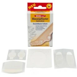 WUNDmed Pflaster Blasenpflaster, 6 Strips, Vier Größen, Hydroaktiv