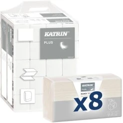 Katrin Papierhandtücher Classic Non Stop M3 73177, 3-lagig, Interfold-Falz, 20,3 X 25,5 Cm, 960 Stück