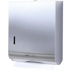 CWS Handtuchspender Stainless Steel Paper Slim, 7622000, Edelstahl, 300 Tücher, Silber