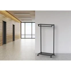 Maul Garderobenständer MAULbolero, 94244, Mit Rollen Und Schuhablage, Metall, Schwarz -Einhell Verkaufsshop 12997e927ed06a2b84334ab0a9aefbe7d68c64b4 garderobenstaender maul maulbolero 94244