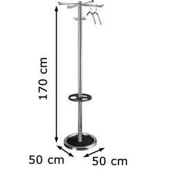 Kerkmann Garderobenständer Roma, 6229, Mit 8 Haken, Metall, Silber -Einhell Verkaufsshop 130f833c2aa8da1c5dac9761322933c1ea6202cc garderobenstaender kerkmann roma 6229