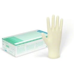 B. Braun B.Braun Einmalhandschuhe Vasco Sensitive 6067549, Latex, Puderfrei, Weiß, 100 Stück, Größe M