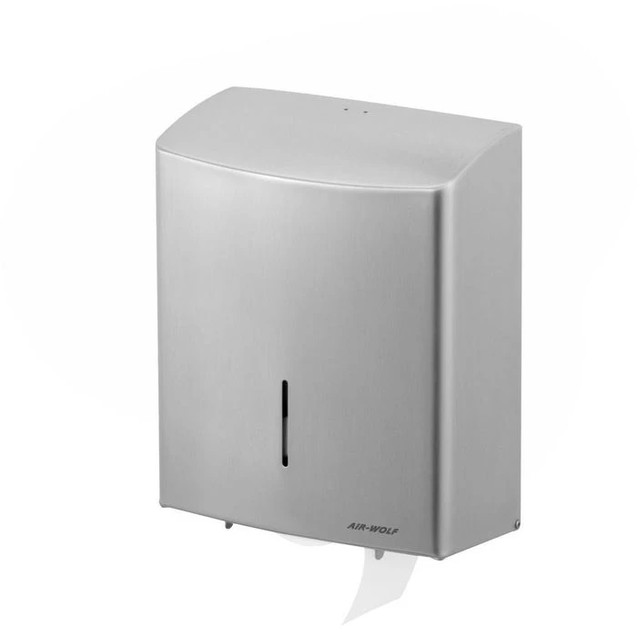 Air-Wolf Toilettenpapierspender Duplex, 60-120, Edelstahl, Für Klein- Und Jumborollen, Silber 1 Air-Wolf Toilettenpapierspender Duplex, 60-120, Edelstahl, Für Klein- Und Jumborollen, Silber