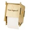 GreenHygiene Toilettenpapierspender Klohaus, Holz, ökologisch, Für Kordula Und Rolf, Braun