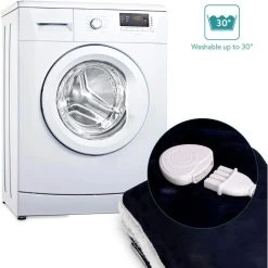 Navaris Heizdecke Poncho, Blau / Weiß, 3 Temperaturen, Abschaltautomatik, 180 X 130cm -Einhell Verkaufsshop 18d4e22f441b535084e0c9e2da548f6da7703d4c heizdecke navaris poncho blau weiss