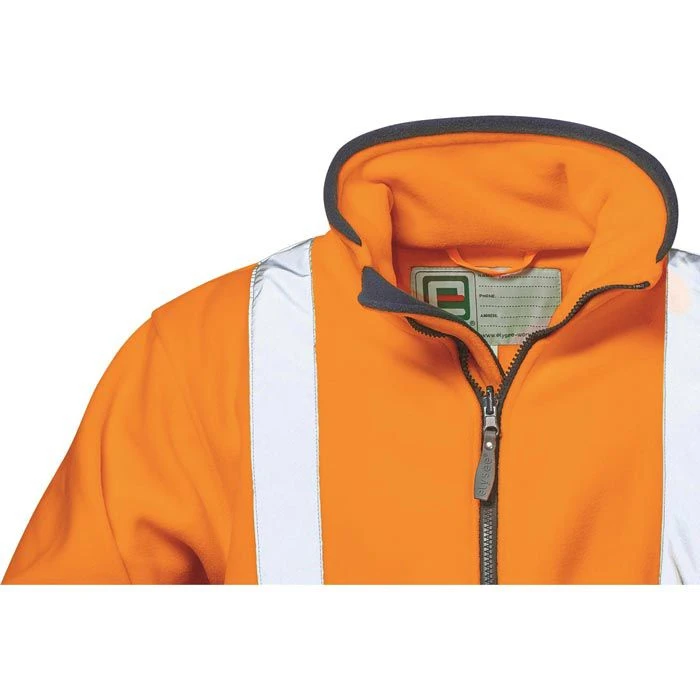 Elysee Arbeitsjacke Benedikt Fleecejacke, 22708-1, Warnschutzjacke, Signalorange, Größe M 3 Elysee Arbeitsjacke Benedikt Fleecejacke, 22708-1, Warnschutzjacke, Signalorange, Größe M – Bild 3