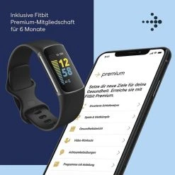 Fitbit Fitness-Tracker Charge 5 Schwarz, Puls-, SpO2-, EKG-Messung, GPS, OLED, Wasserdicht -Einhell Verkaufsshop 1afb291dae9d9d62dc9802e968d89cc589873a50 fitness tracker fitbit charge 5 schwarz