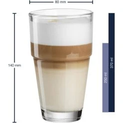 Leonardo Kaffeegläser Solo Becher 043400, Latte Macchiato Gläser, 370ml, 6 Stück -Einhell Verkaufsshop 1c0636036e0dc75260773d8f01ca8f04ac2334aa kaffeeglaeser leonardo solo becher 043400