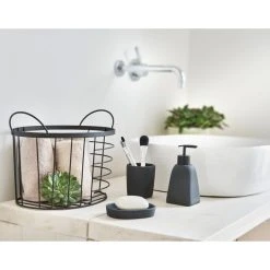 Zeller Zahnputzbecher Dark Stone, Kunststein, Schwarz -Einhell Verkaufsshop 1c6228835b676e516d09b2bb0dd3b84a520d4cb8 zahnputzbecher zeller dark stone