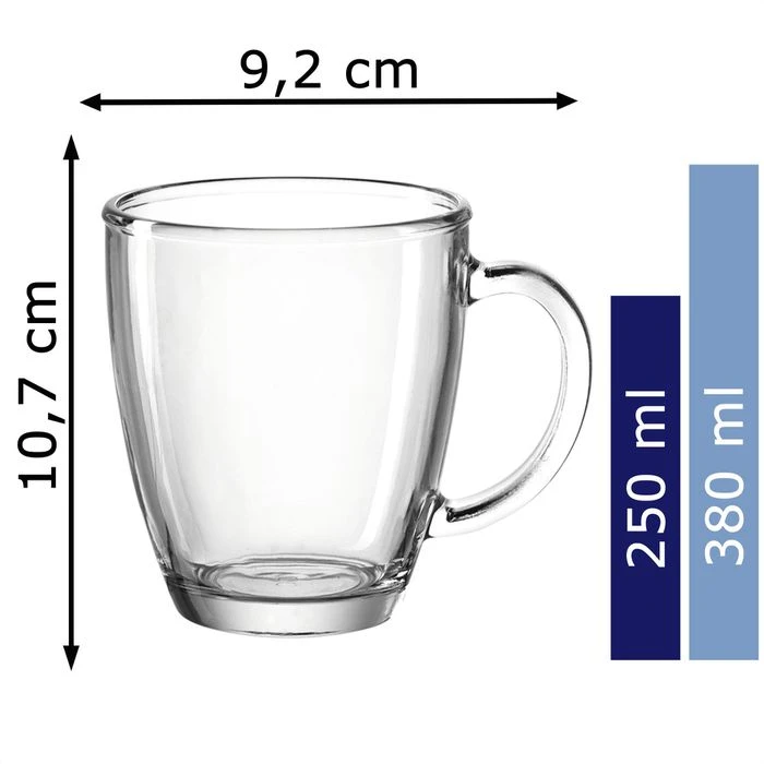 Montana Kaffeegläser Soul 052644 Tassen, Mit Henkel, 380ml, 2 Stück 2 Montana Kaffeegläser Soul 052644 Tassen, Mit Henkel, 380ml, 2 Stück – Bild 2