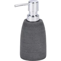 Wenko Seifenspender Goa, 21719100, Kunststein, Grau, 210ml