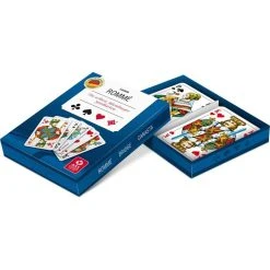 ASS Spielkarten Altenburger 70073 Leinen Romme, 2x55 Karten, Papier, Franz. Bild, Bridge, Canasta