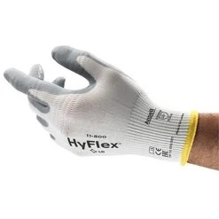 Alternative view of Ansell Arbeitshandschuhe HyFlex, 11-800, Nitril, Weiß-grau, Größe L, 12 Paar
