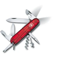Victorinox Taschenmesser Spartan Lite 1.7804.T, Rot Transparent, 15 Funktionen