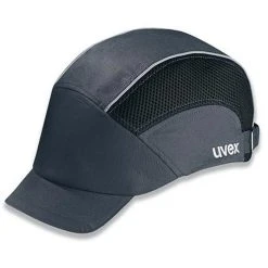 Uvex Anstoßkappe 9794311 U-cap Premium U-style, Anthrazit, PP-Schale, Kurzer Schirm, Einheitsgröße