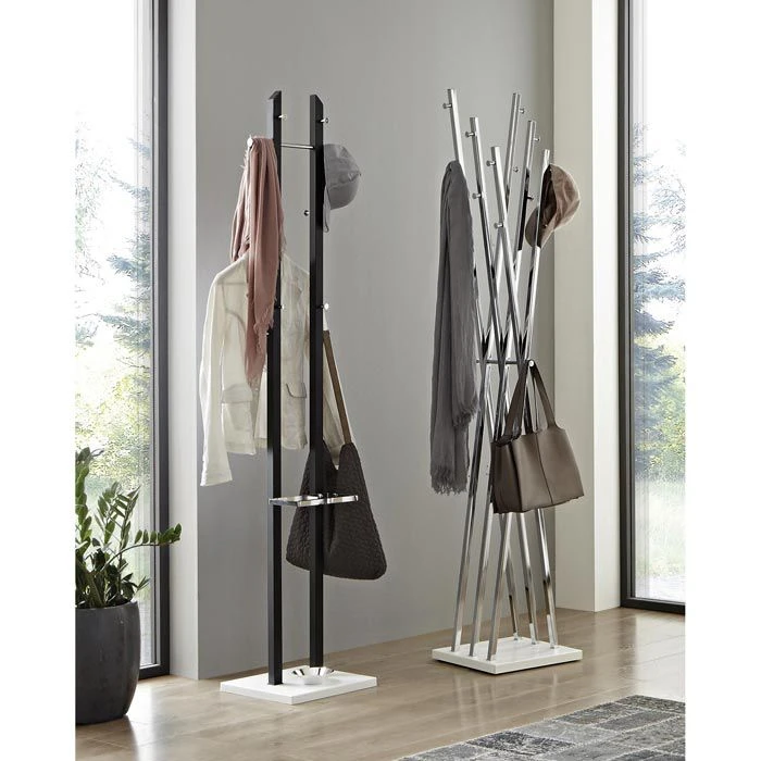 Haku-Möbel Garderobenständer 17300, Mit 14 Haken, Metall, Chrom 3 Haku-Möbel Garderobenständer 17300, Mit 14 Haken, Metall, Chrom – Bild 3
