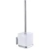Wenko WC-Bürste Vacuum-Loc Quadro, Weiß, Bürstenhalter Aus Edelstahl, Zur Wandmontage