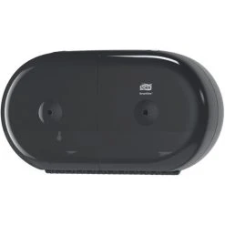 Tork Toilettenpapierspender SmartOne Mini, 682008, T9, Kunststoff, Für 2 Jumbo Rollen, Schwarz