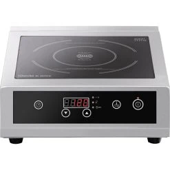 Bartscher Kochplatte IK 35TCS, 105843S, Induktions-Einzelkochplatte, 3500 Watt, Silber