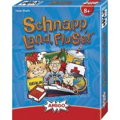 Amigo Kartenspiel 07930 Schnapp, Land, Fluss!, Ab 8 Jahre, 2-6 Spieler