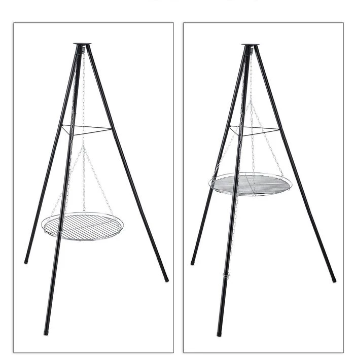 Relaxdays Holzkohlegrill Schwenkgrill, Stahl, Grillfläche Ø 49cm 5 Relaxdays Holzkohlegrill Schwenkgrill, Stahl, Grillfläche Ø 49cm – Bild 5