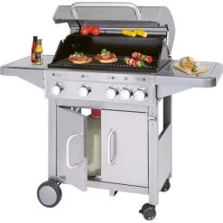 Alternative view of Clatronic Gasgrill ProfiCook PC-GG 1181, 4 Brenner, Edelstahl, Mit Seitenbrenner Und Temperaturanzeige