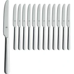 BSF Menümesser Swing 02181-804, Edelstahl, Monoblock, Silber Poliert, Set 12 Stück