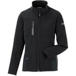 Planam Arbeitsjacke Norit Pure 6445054, Damen, Softshelljacke, Schwarz, Winddicht, Größe XXL /54