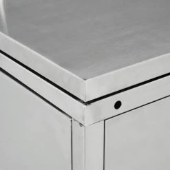 VidaXL Mülltonnenbox 145381, Bis 240 Liter, Für 3 Mülltonnen, Abschließbar, Silber, Edelstahl -Einhell Verkaufsshop 2ea5cad607778eae6cfb1a47e96653b09babd39b muelltonnenbox vidaxl 145381 bis 240 liter