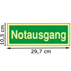 Abtec Hinweisschild Kunststoff, 29,7 X 10,5 Cm, Rettungszeichen, Notausgang -Einhell Verkaufsshop 2fab95e93296ba7d4229266333b127ba7fd74b11 hinweisschild abtec kunststoff