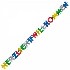 Amscan Girlande 1720 Herzlich Willkommen, 2m, Grußkette, Pappe, Bunt -Einhell Verkaufsshop 2fc369035894c60663e428437422bce8fe485ca7 girlande amscan 1720 herzlich willkommen 2m