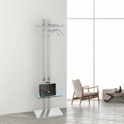 Kerkmann Garderobenständer G8, 6222, Mit 4 Haken, Metall, Alusilber -Einhell Verkaufsshop 2fda67ecaedd15f9cc389dbf361659aeb8713661 garderobenstaender kerkmann g8 6222