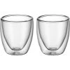 WMF Kaffeegläser Kult 09.0138.2000 Espressogläser, Doppelwandig, 80ml, 2 Stück