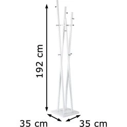 Haku-Möbel Garderobenständer 20307, Mit 12 Haken, Metall, Weiß -Einhell Verkaufsshop 318e63beb8c6bd2e77fd287e6aa08619ec85b3db garderobenstaender haku moebel 20307