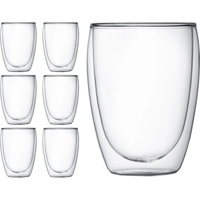 Bodum Kaffeegläser Pavina 4559-10-12, Doppelwandig, 350ml, 6 Stück 1 Bodum Kaffeegläser Pavina 4559-10-12, Doppelwandig, 350ml, 6 Stück
