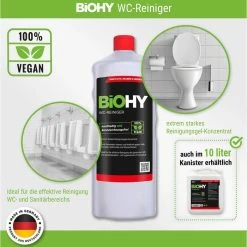 BiOHY WC-Reiniger 014-001, 100% Vegan, Bio-Konzentrat, 1 Liter -Einhell Verkaufsshop 326c5217aafbda4a16e69a455704d874d68484cf wc reiniger biohy 100 vegan nachhaltig bio